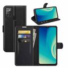 For ZTE Blade A7S 2020 Litchi Texture Horizontal Flip Protective Case with Holder & Card Slots & Wallet(Black) - 1