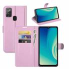 For ZTE Blade A7S 2020 Litchi Texture Horizontal Flip Protective Case with Holder & Card Slots & Wallet(Pink) - 1