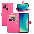 For ZTE Blade A7S 2020 Litchi Texture Horizontal Flip Protective Case with Holder & Card Slots & Wallet(Rose red) - 1