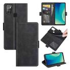 For ZTE Blade A7S 2020 Dual-side Magnetic Buckle Horizontal Flip Leather Case with Holder & Card Slots & Wallet(Black) - 1