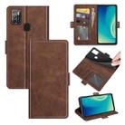 For ZTE Blade A7S 2020 Dual-side Magnetic Buckle Horizontal Flip Leather Case with Holder & Card Slots & Wallet(Brown) - 1