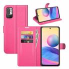 For Xiaomi Redmi Note 10 5G Litchi Texture Horizontal Flip Protective Case with Holder & Card Slots & Wallet(Rose Red) - 1