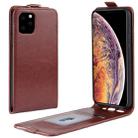 For iPhone 11 Pro Max Crazy Horse Vertical Flip Leather Protective Case for iPhone  11 Pro Max (Brown) - 1