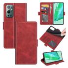 For OnePlus 9 Pro Dual-side Magnetic Buckle Horizontal Flip Leather Case with Holder & Card Slots & Wallet(Red) - 1