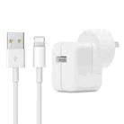 12W USB Charger + USB to 8 Pin Data Cable for iPad / iPhone / iPod Series, AU Plug - 1