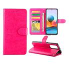 For Xiaomi Redmi Note10 Pro / Note10 Pro Max Crazy Horse Texture Leather Horizontal Flip Protective Case with Holder & Card Slots & Wallet & Photo Frame(Rose Red) - 1