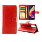 For OPPO Realme X7 Pro Crazy Horse Texture Leather Horizontal Flip Protective Case with Holder & Card Slots & Wallet & Photo Frame(Brown) - 1