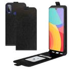 For Alcatel 1L 2021 R64 Texture Single Vertical Flip Leather Protective Case with Card Slots & Photo Frame(Black) - 1