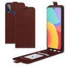 For Alcatel 1L 2021 R64 Texture Single Vertical Flip Leather Protective Case with Card Slots & Photo Frame(Brown) - 1