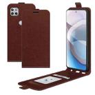 For Motorola Moto One 5G Ace R64 Texture Single Vertical Flip Leather Protective Case with Card Slots & Photo Frame(Brown) - 1