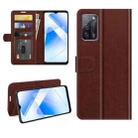 For OPPO A55 5G R64 Texture Single Horizontal Flip Protective Case with Holder & Card Slots & Wallet & Photo Frame(Brown) - 1