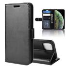 For iPhone 11 Pro R64 Texture Single Fold Horizontal Flip Leather Case , with Holder & Card Slots & Wallet(Black) - 1