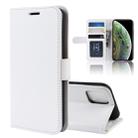 For iPhone 11 Pro R64 Texture Single Fold Horizontal Flip Leather Case , with Holder & Card Slots & Wallet(White) - 1