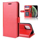 For iPhone 11 Pro R64 Texture Single Fold Horizontal Flip Leather Case , with Holder & Card Slots & Wallet(Red) - 1