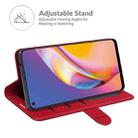 For OPPO A94 4G / F19 Pro / Reno5 Lite R64 Texture Single Horizontal Flip Protective Case with Holder & Card Slots & Wallet& Photo Frame(Red) - 4