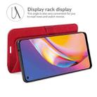 For OPPO A94 4G / F19 Pro / Reno5 Lite R64 Texture Single Horizontal Flip Protective Case with Holder & Card Slots & Wallet& Photo Frame(Red) - 5