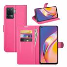 For OPPO A94 4G / F19 Pro / Reno 5 Lite Litchi Texture Horizontal Flip Protective Case with Holder & Card Slots & Wallet(Rose Red) - 1