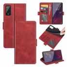 For Wiko Power U20 Dual-side Magnetic Buckle Horizontal Flip Leather Case with Holder & Card Slots & Wallet(Red) - 1