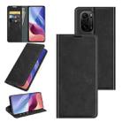 For Xiaomi Redmi K40 Pro / K40 / Poco F3 / Mi 11i Retro-skin Business Magnetic Suction Leather Case with Holder & Card Slots & Wallet(Black) - 1
