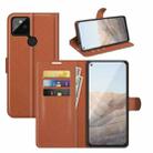 For Google Pixel 5A 5G Litchi Texture Horizontal Flip Protective Case with Holder & Card Slots & Wallet(Brown) - 1