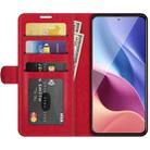For Xiaomi Redmi K40 Pro / K40 / Poco F3 / Mi 11i R64 Texture Single Horizontal Flip Protective Case with Holder & Card Slots & Wallet& Photo Frame(Red) - 3