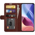 For Xiaomi Redmi K40 Pro / K40 / Poco F3 / Mi 11i R64 Texture Single Horizontal Flip Protective Case with Holder & Card Slots & Wallet& Photo Frame(Brown) - 3