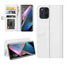 For OPPO Find X3 Pro / Find X3 R64 Texture Single Horizontal Flip Protective Case with Holder & Card Slots & Wallet& Photo Frame(White) - 1