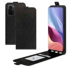 For Xiaomi Redmi K40 / K40 Pro / Poco F3 / Mi 11i R64 Texture Single Vertical Flip Leather Protective Case with Card Slots & Photo Frame(Black) - 1
