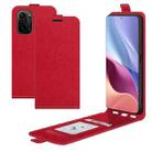 For Xiaomi Redmi K40 / K40 Pro / Poco F3 / Mi 11i R64 Texture Single Vertical Flip Leather Protective Case with Card Slots & Photo Frame(Red) - 1