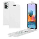 For Xiaomi Redmi Note 10 Pro / Note 10 Pro (Indian Version) / Note 10 Pro Max R64 Texture Single Vertical Flip Leather Protective Case with Card Slots & Photo Frame(White) - 1