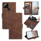 For Google Pixel 5A 5G Dual-side Magnetic Buckle Horizontal Flip Leather Case with Holder & Card Slots & Wallet(Brown) - 1