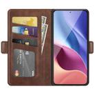 For Xiaomi Redmi K40 Pro / K40 / Poco F3 / Mi 11i Dual-side Magnetic Buckle Horizontal Flip Leather Case with Holder & Card Slots & Wallet(Brown) - 3
