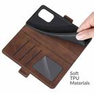 For Xiaomi Redmi K40 Pro / K40 / Poco F3 / Mi 11i Dual-side Magnetic Buckle Horizontal Flip Leather Case with Holder & Card Slots & Wallet(Brown) - 6