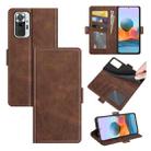 For Xiaomi Redmi Note 10 Pro / Note 10 Pro (Indian Version) / Note 10 Pro Max Dual-side Magnetic Buckle Horizontal Flip Leather Case with Holder & Card Slots & Wallet(Brown) - 1