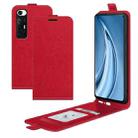 For Xiaomi Mi 10S R64 Texture Single Vertical Flip Leather Protective Case with Card Slots & Photo Frame(Red) - 1