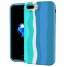 For iPhone SE 2022 / SE 2020 / 8 / 7 Rainbow Silicone +PC Shockproof Skid-proof Dust-proof Case(Rainbow Green) - 1