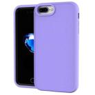 Solid Color PC + Silicone Shockproof Skid-proof Dust-proof Case For iPhone 6 & 6s / 7 / 8(Purple) - 1