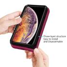 For iPhone XR Solid Color PC + Silicone Shockproof Skid-proof Dust-proof Case(Black) - 3