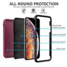 For iPhone XR Solid Color PC + Silicone Shockproof Skid-proof Dust-proof Case(Black) - 4