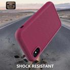 For iPhone XR Solid Color PC + Silicone Shockproof Skid-proof Dust-proof Case(Black) - 5