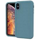 For iPhone XR Solid Color PC + Silicone Shockproof Skid-proof Dust-proof Case(Dark Green) - 1