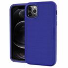 For iPhone 11 Pro Max Solid Color PC + Silicone Shockproof Skid-proof Dust-proof Case (Dark Blue) - 1