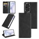 For Huawei P50 Retro-skin Business Magnetic Suction Leather Case with Holder & Card Slots & Wallet(Black) - 1