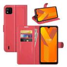 For Wiko Y62 Litchi Texture Horizontal Flip Protective Case with Holder & Card Slots & Wallet(Red) - 1