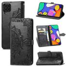 For Samsung Galaxy F62 / M62 Mandala Embossing Pattern Horizontal Flip Leather Case with Holder & Card Slots & Wallet & Lanyard(Black) - 1