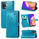 For OPPO  A94 4G / F19 Pro Mandala Embossing Pattern Horizontal Flip Leather Case with Holder & Card Slots & Wallet & Lanyard(Blue) - 1