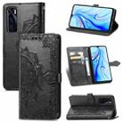 For vivo V20 SE Mandala Embossing Pattern Horizontal Flip Leather Case with Holder & Card Slots & Wallet & Lanyard(Black) - 1