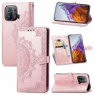 For Xiaomi Mi 11 Pro Mandala Embossing Pattern Horizontal Flip Leather Case with Holder & Card Slots & Wallet & Lanyard(Rose Gold) - 1