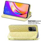 For OPPO A94 5G / Reno5 Z Blooming Mandala Embossed Pattern Magnetic Horizontal Flip Leather Case with Holder & Card Slots & Wallet(Yellow) - 4