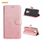 For Motorola Moto G Play 2021 ENKAY Hat-Prince Horizontal Flip PU Leather Case with Holder & Card Slots & Wallet(Pink) - 1